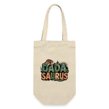 Dinosaur Dad Saurus Gift Dad - Gift Bag for Bottles - nature - Front