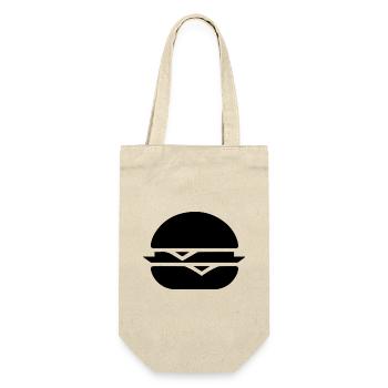 Hamburger Burger - Geschenkbeutel für Flaschen - Natur - Vorne