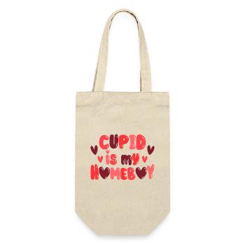 Pote Amor Humor Valentinstag Paar - Geschenkbeutel für Flaschen - Natur - Vorne