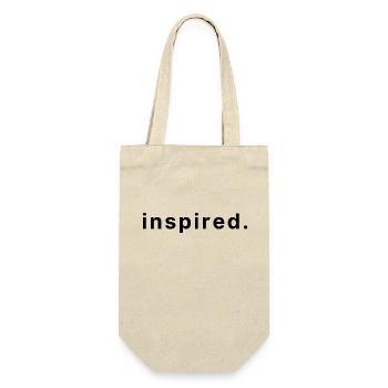 inspired. - Geschenkbeutel für Flaschen - Natur - Vorne