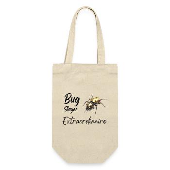 Bug Slayer Extraordinaire - Geschenkbeutel für Flaschen - Natur - Vorne
