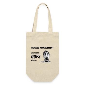 Quality Management - Fighting the Oops Counter - Gift Bag for Bottles - nature - Front