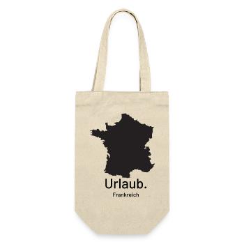 Frankreich. Urlaub. - Geschenkbeutel für Flaschen - Natur - Vorne