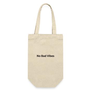 2000er - Vibes - Geschenkbeutel für Flaschen - Natur - Vorne