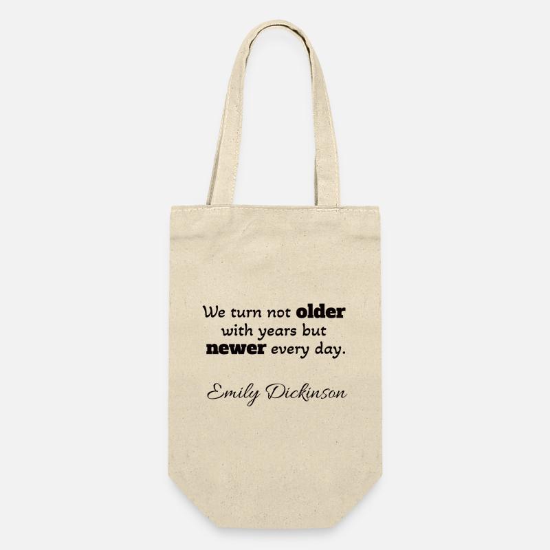 Citation positive Emily Dickinson - Sac à bouteille - nature