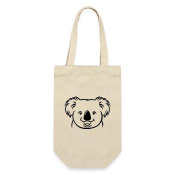 Koala - Geschenkbeutel für Flaschen - Natur - Vorne