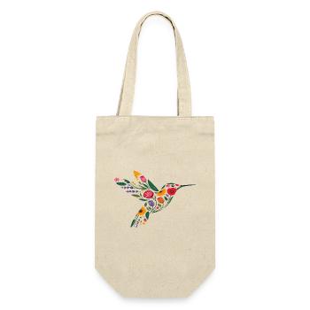 Hummingbird Flowers Graphic - Gift Bag for Bottles - nature - Front