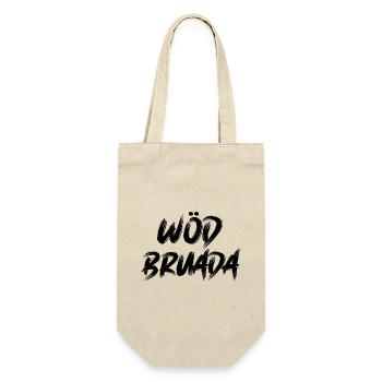 Wöd Bruada Österreich toller Bruder Österreich - Geschenkbeutel für Flaschen - Natur - Vorne