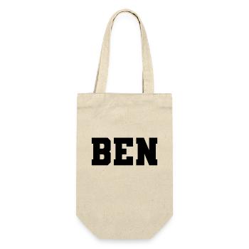 Name - Ben - Gift Bag for Bottles - nature - Front