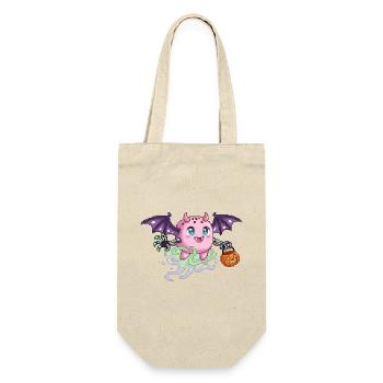 Kawaii Halloween Monster Pixel Art Design - Gift Bag for Bottles - nature - Front