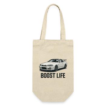 Boost Life Street Racer - Geschenkbeutel für Flaschen - Natur - Vorne