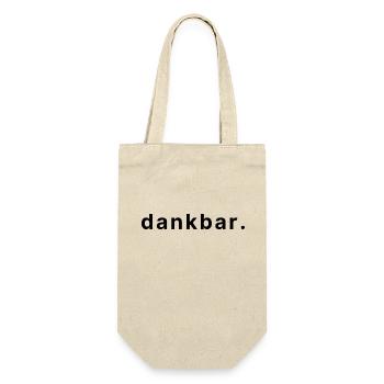dankbar. - Geschenkbeutel für Flaschen - Natur - Vorne