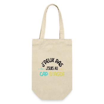 j peux pas j suis au cap d agde - Sac à bouteille - nature - Devant