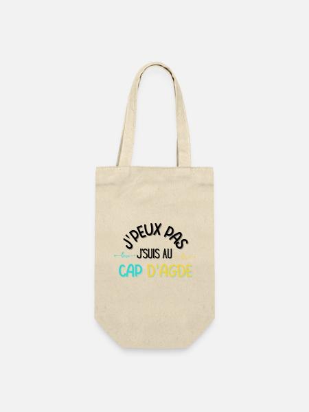 j peux pas j suis au cap d agde - Sac à bouteille - nature
