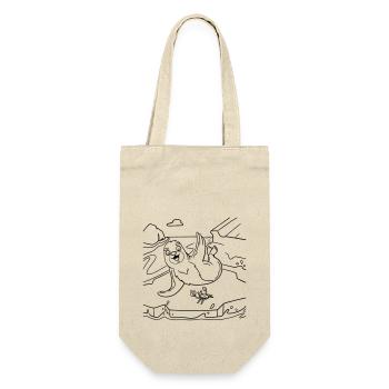 Seal Painting Fun for Children's Clothing, Bags & More - Gift Bag for Bottles - nature - Front