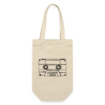 Cassette de musique Cassette audio - Sac à bouteille - nature - Devant