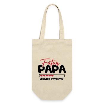 Futur papa veuillez patienter - Sac à bouteille - nature - Devant