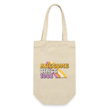 Großartig seit 1988 Retro Vintage Geburtstag - Geschenkbeutel für Flaschen - Natur - Vorne