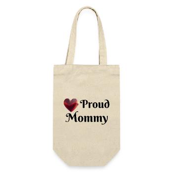 Proud Mommy - Gift Bag for Bottles - nature - Front