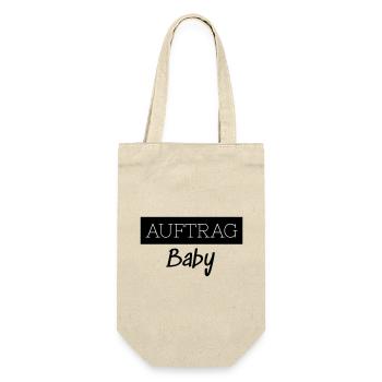 Order Baby Family Child Parents Funny Gift - Gift Bag for Bottles - nature - Front