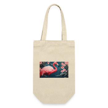 Flamingo (no2) - Japanese - Gift Bag for Bottles - nature - Front