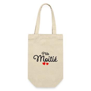 Petite Moitié Humour Surnom Affectueux Femme - Sac à bouteille - nature - Devant