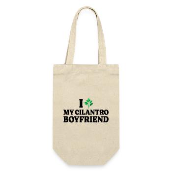Humour Adore La Coriandre J'aime La Coriandre - Sac à bouteille - nature - Devant