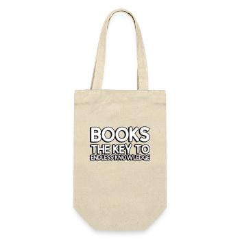 Books: the keys to endless knowledge - Gift Bag for Bottles - nature - Front