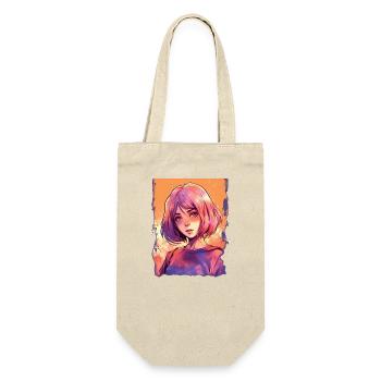 Anime Girl - Gift Bag for Bottles - nature - Front