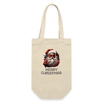 Santa Claus - Marry Christmas - Gift Bag for Bottles - nature - Front