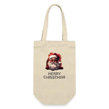 Santa Claus - Marry Christmas - Gift Bag for Bottles - nature - Front