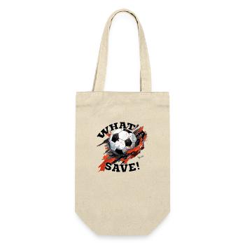 Football ball - What a Save! - Gift Bag for Bottles - nature - Front