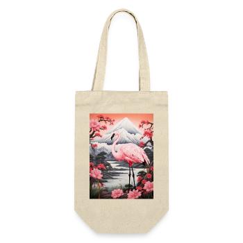 Flamingo (no3) - Japanese - Gift Bag for Bottles - nature - Front