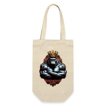 Gorilla - Geschenkbeutel für Flaschen - Natur - Vorne