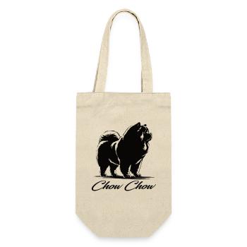 Chow Chow Design – Majestätisch und Stolz - Geschenkbeutel für Flaschen - Natur - Vorne