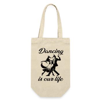 La danse, c’est notre vie - Füchse Tanzpaar Design - Sac à bouteille - nature - Devant