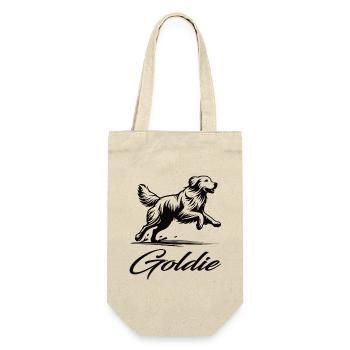 Mignon Golden Retriever – Amical et joueur - Sac à bouteille - nature - Devant