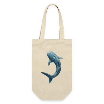 Art détaillé de la vie marine du requin-baleine - Sac à bouteille - nature - Devant