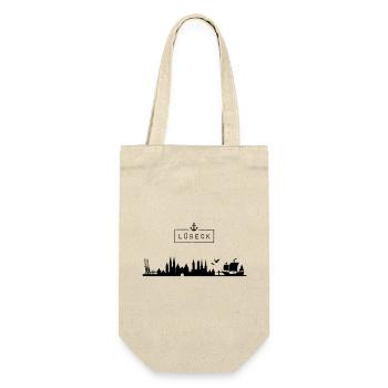 Skyline de la ville hanséatique de Lübeck, HL, City, Allemagne - Sac à bouteille - nature - Devant