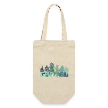 Graphique Cyclisme, Vélo Gravel, Forêt, Cadeau - Sac à bouteille - nature - Devant