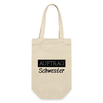 Commander Sister Family Funny Gift - Sac à bouteille - nature - Devant