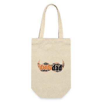 Happy Dad Daddy Father's Day - Gift Bag for Bottles - nature - Front