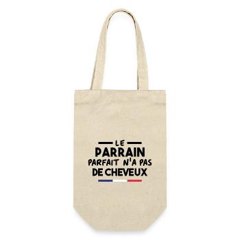 Le parrain parfait n'a pas de cheveux - Sac à bouteille - nature - Devant
