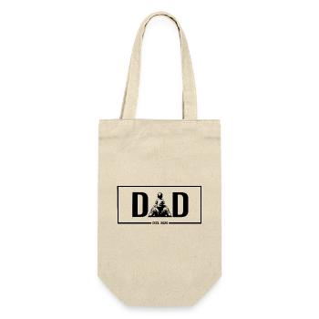 Boy DAD 2025 - DAD - Father and Son Gift - Gift Bag for Bottles - nature - Front