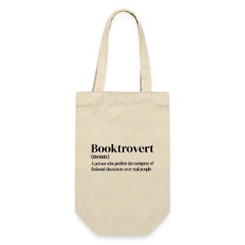 Booktrovert Definition - Gift Bag for Bottles - nature - Front