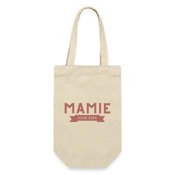 Mamie pour 2023 - Sac à bouteille - nature - Devant