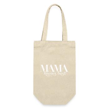 Mama Knows Best / Beste Mama - Gift Bag for Bottles - nature - Front