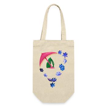 Parapluie scintillant et anneau de fleurs - Sac à bouteille - nature - Devant