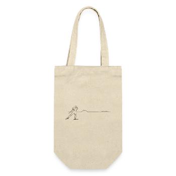 XC Skiing 01 - Line - black - Gift Bag for Bottles - nature - Front