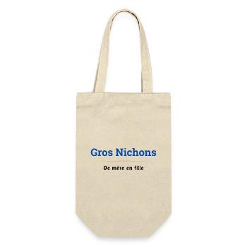 Gros Nichons, Mère en fille - Sac à bouteille - nature - Devant